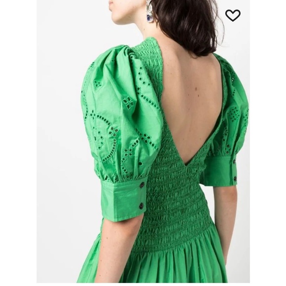 Ganni Broderie Anglaise midi dress, size 34 (2) - Picture 8 of 8